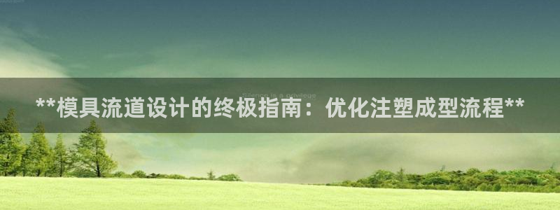 太阳集团电子游戏(中国)有限公司官网：**模具流道设计的终极指南：优化注塑成型流程**