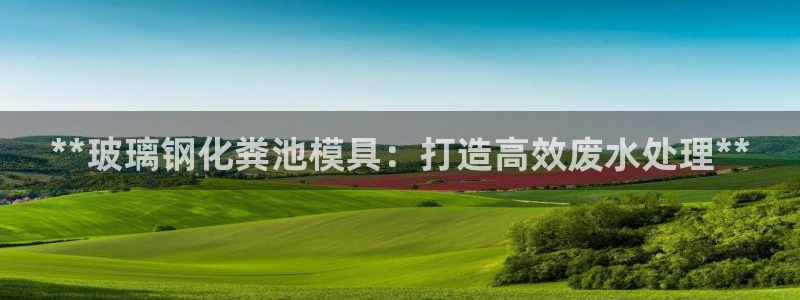 太阳集团娱乐官方网站：**玻璃钢化粪池模具：打造高效废水处理**