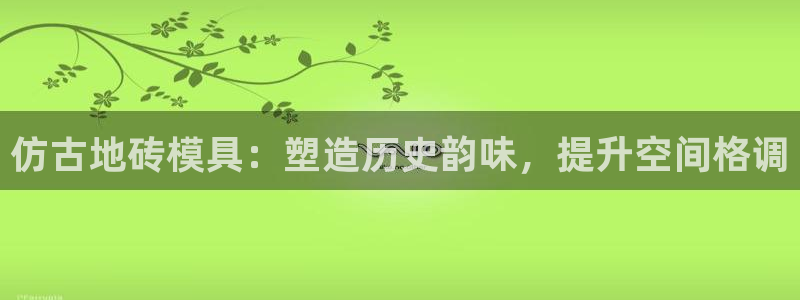 太阳成集团mmm671：仿古地砖模具：塑造历史韵味，提升空间格调