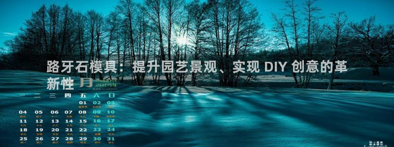 太阳集团所有网址168：路牙石模具：提升园艺景观、实现 DIY 创意的革
新性